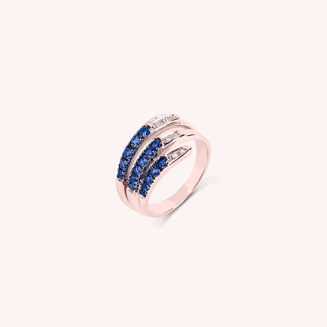 Anello Ilizia Zaffiri Piccolo