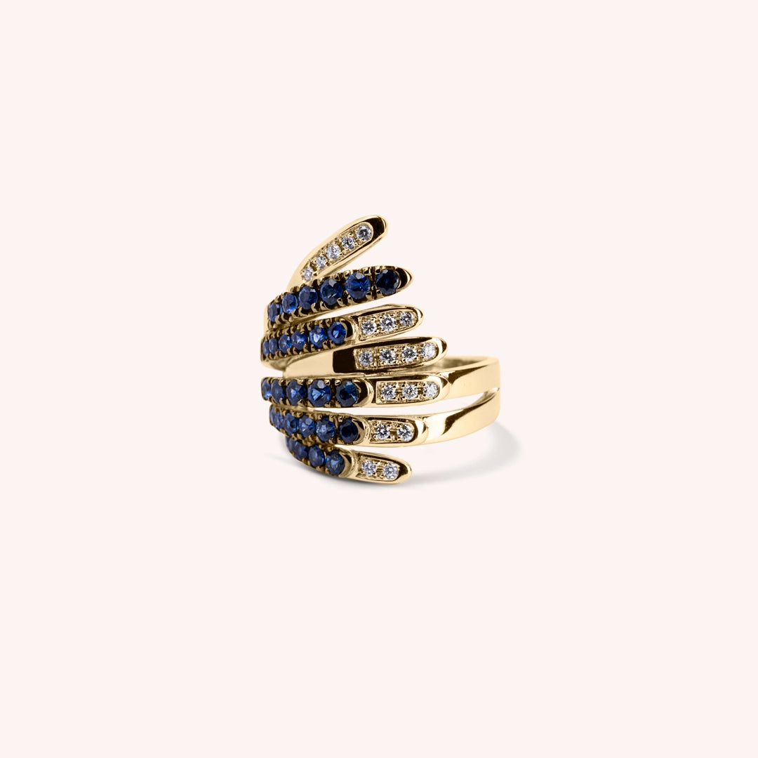 Anello Ilizia Zaffiri Grande