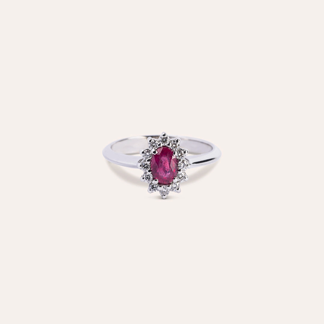 Anello Iris Rubino 5x7