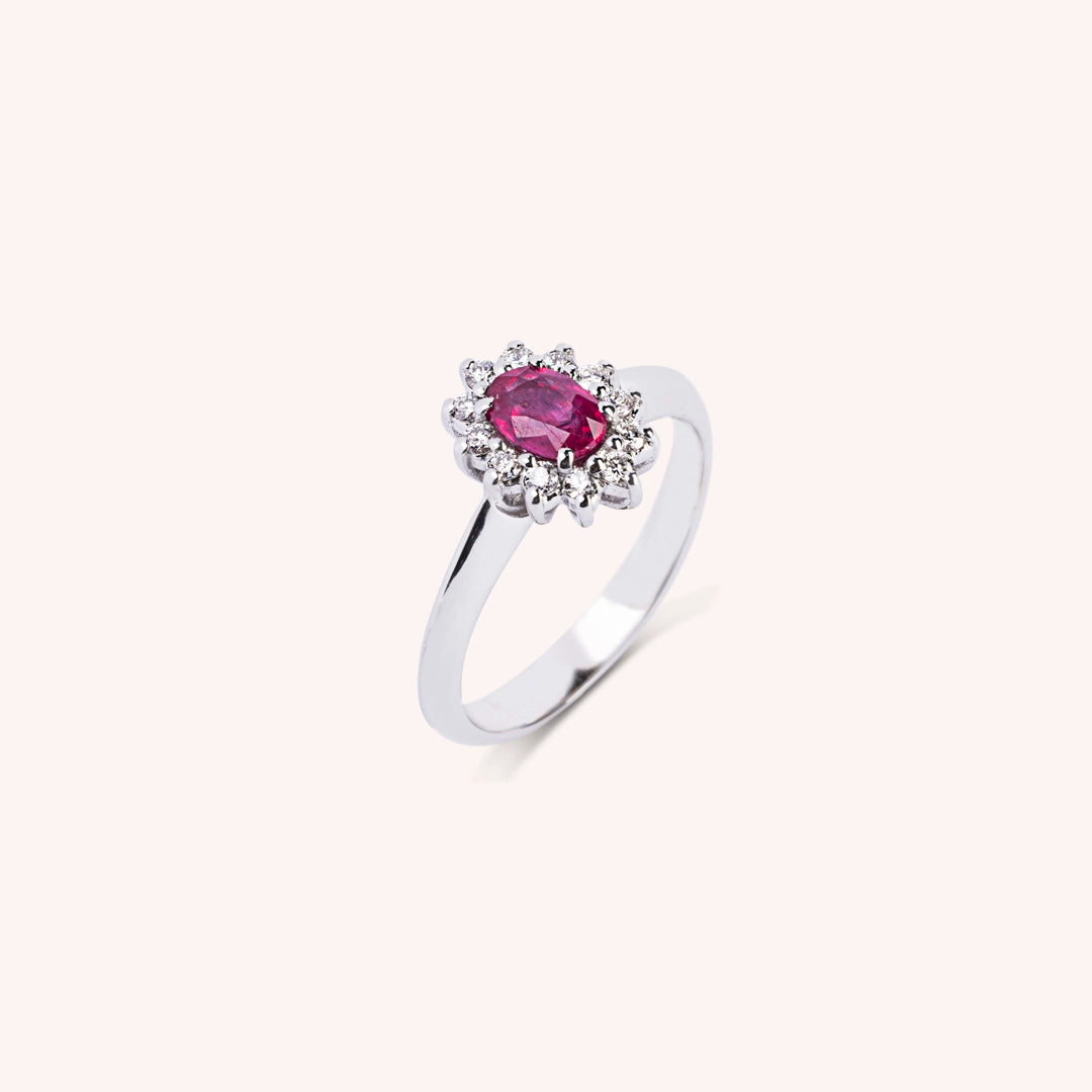 Anello Iris Rubino 5x7