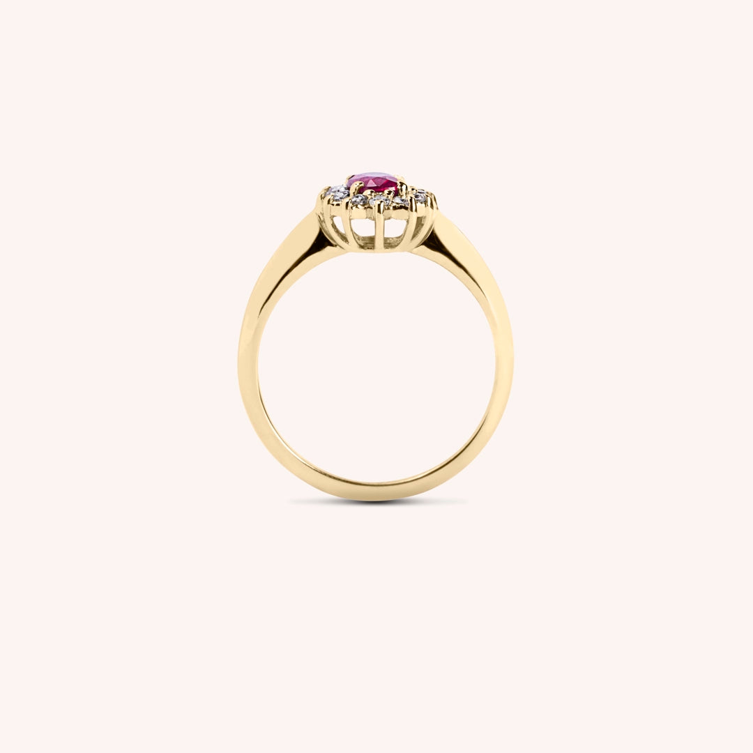 Anello Iris Rubino 5x7