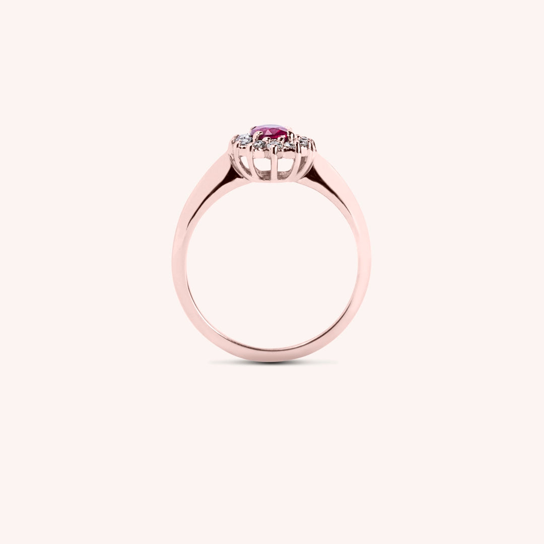 Anello Iris Rubino 5x7