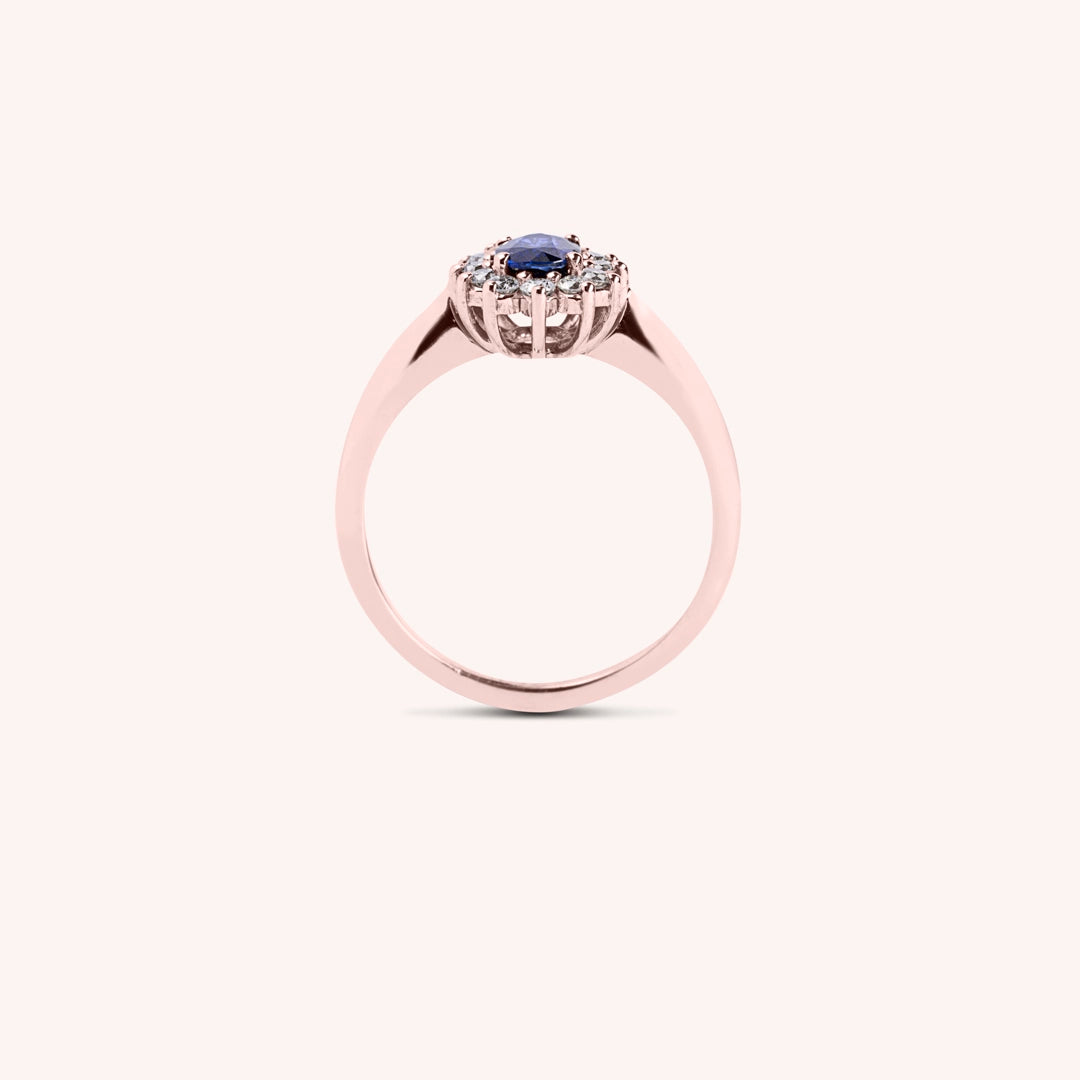 Anello Iris Zaffiro 5x7