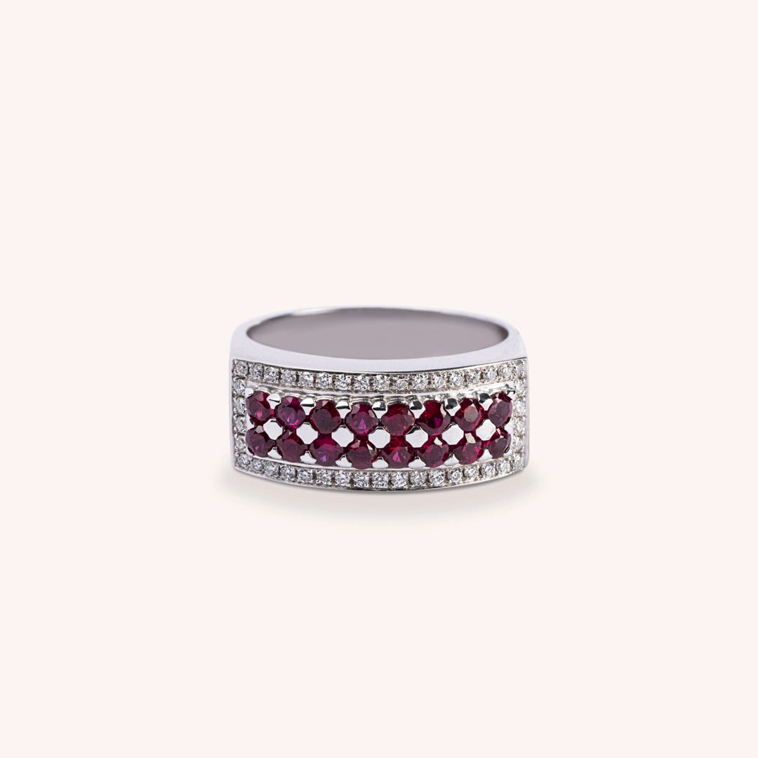 Anello Phoese Rubini