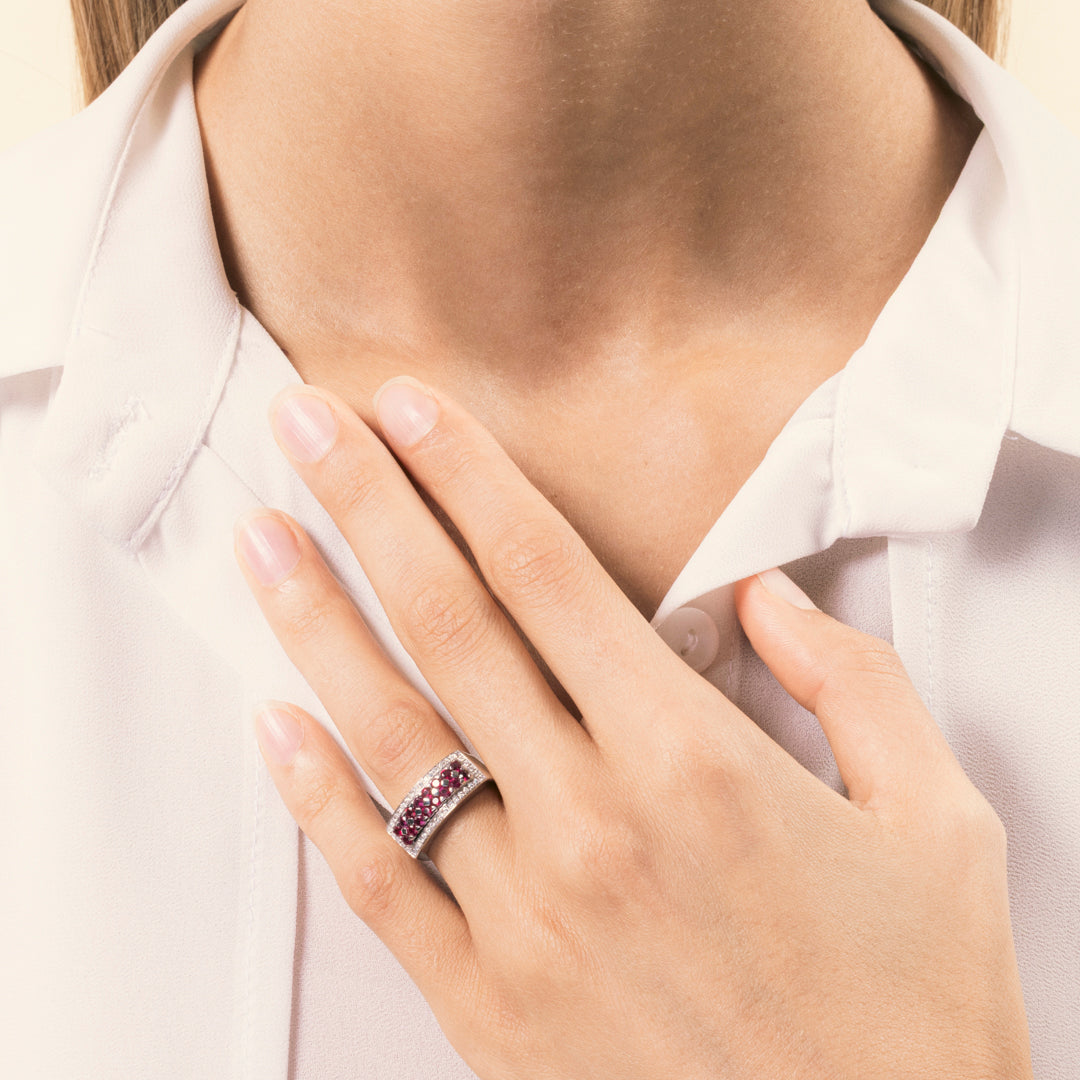 Anello Phoese Rubini