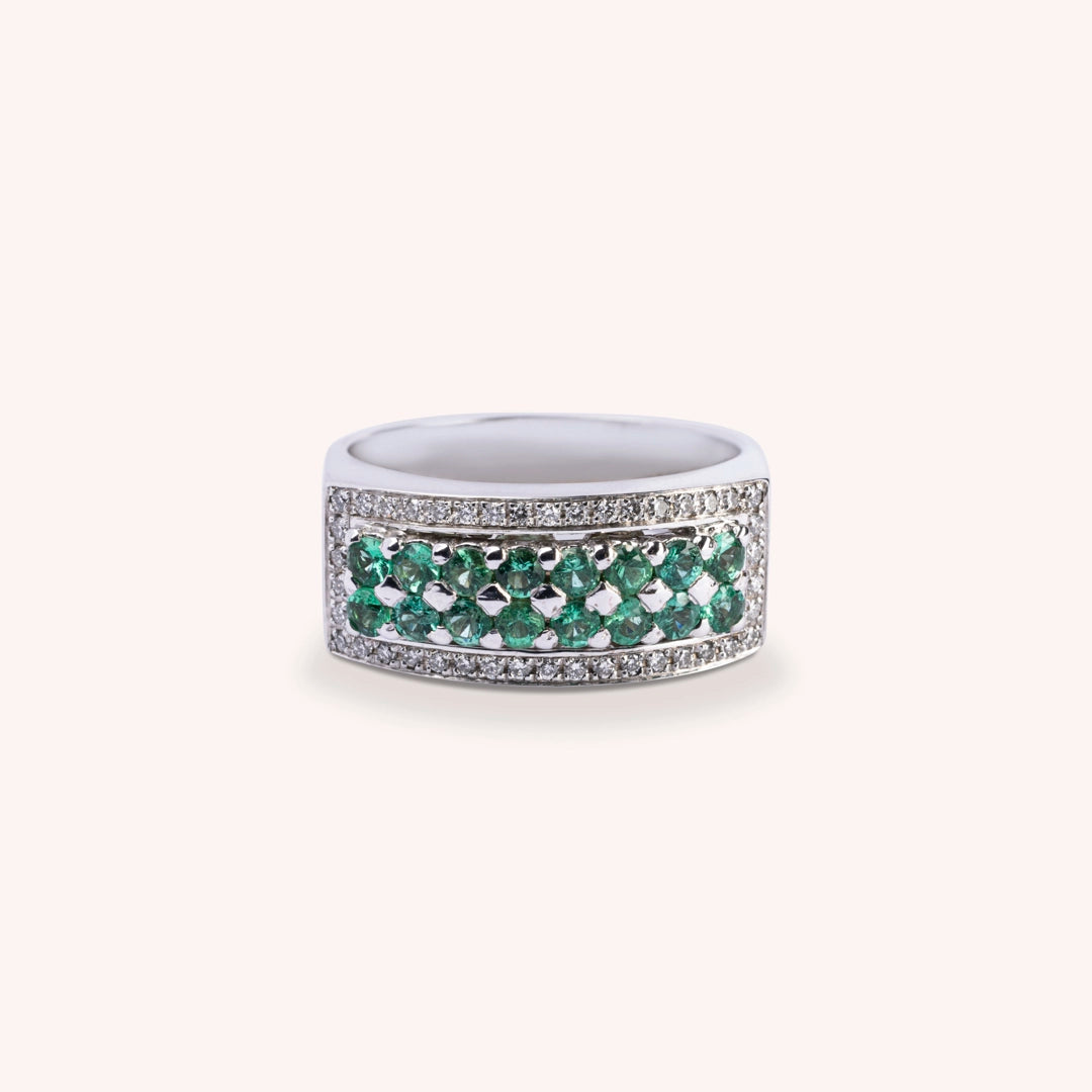 Anello Phoese Smeraldi
