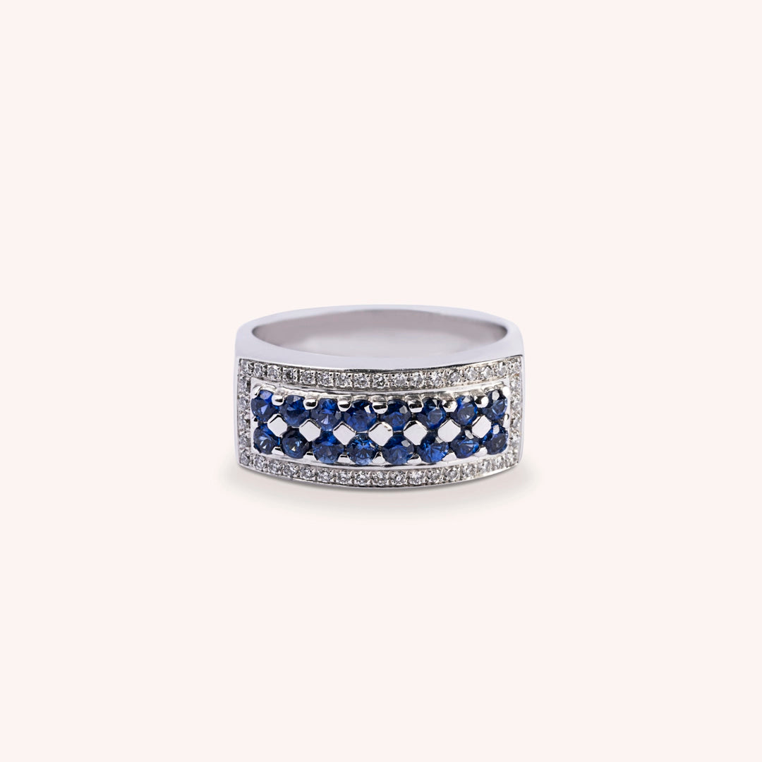 Anello Phoese Zaffiri