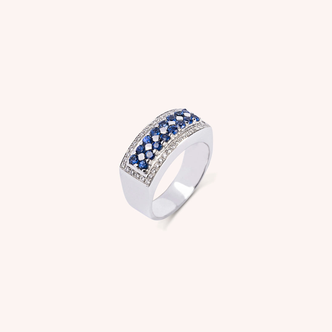 Anello Phoese Zaffiri