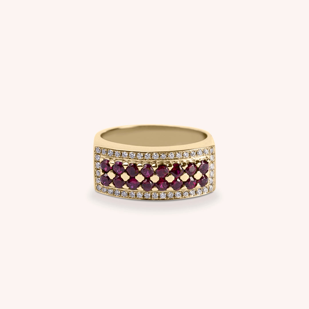 Anello Phoese Rubini