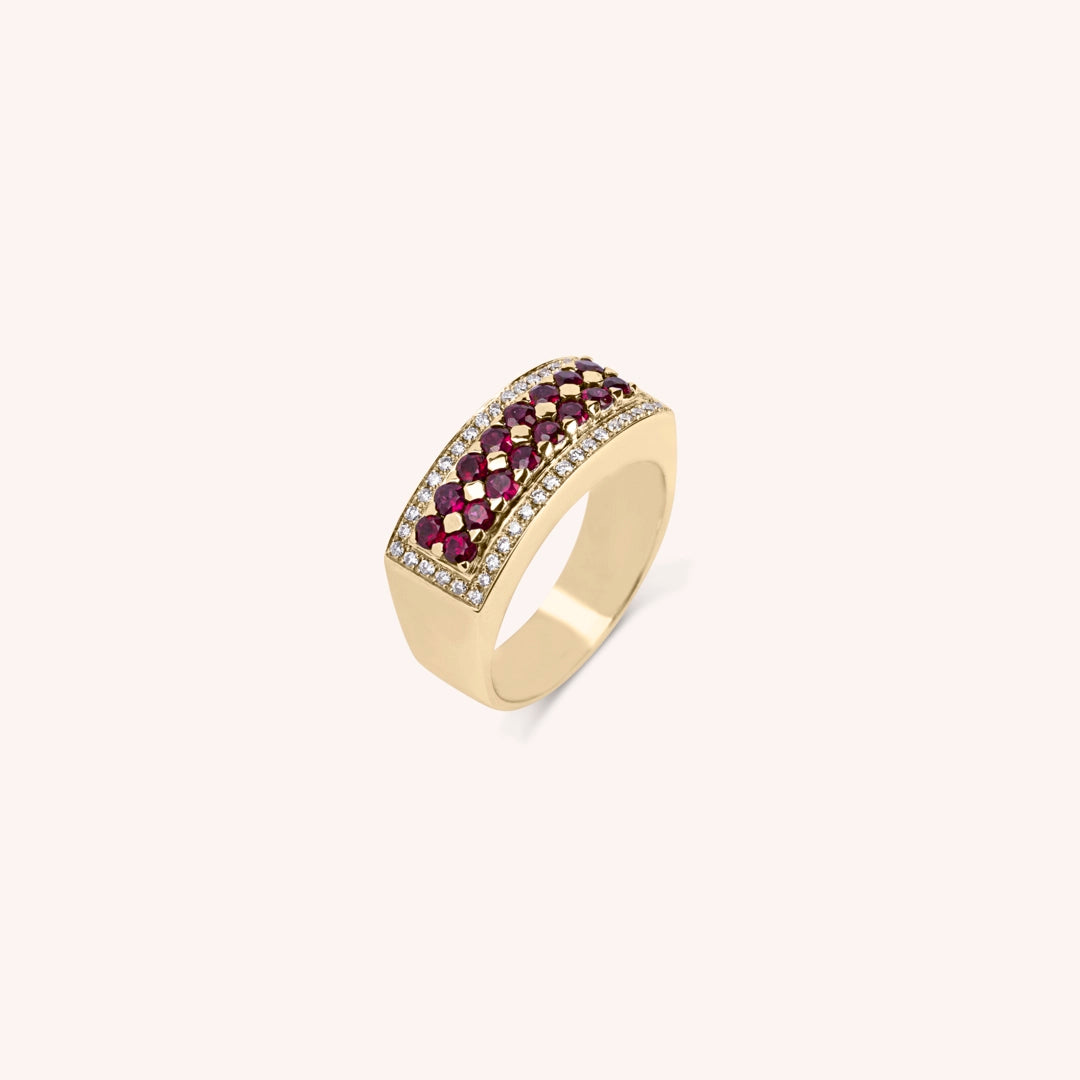 Anello Phoese Rubini