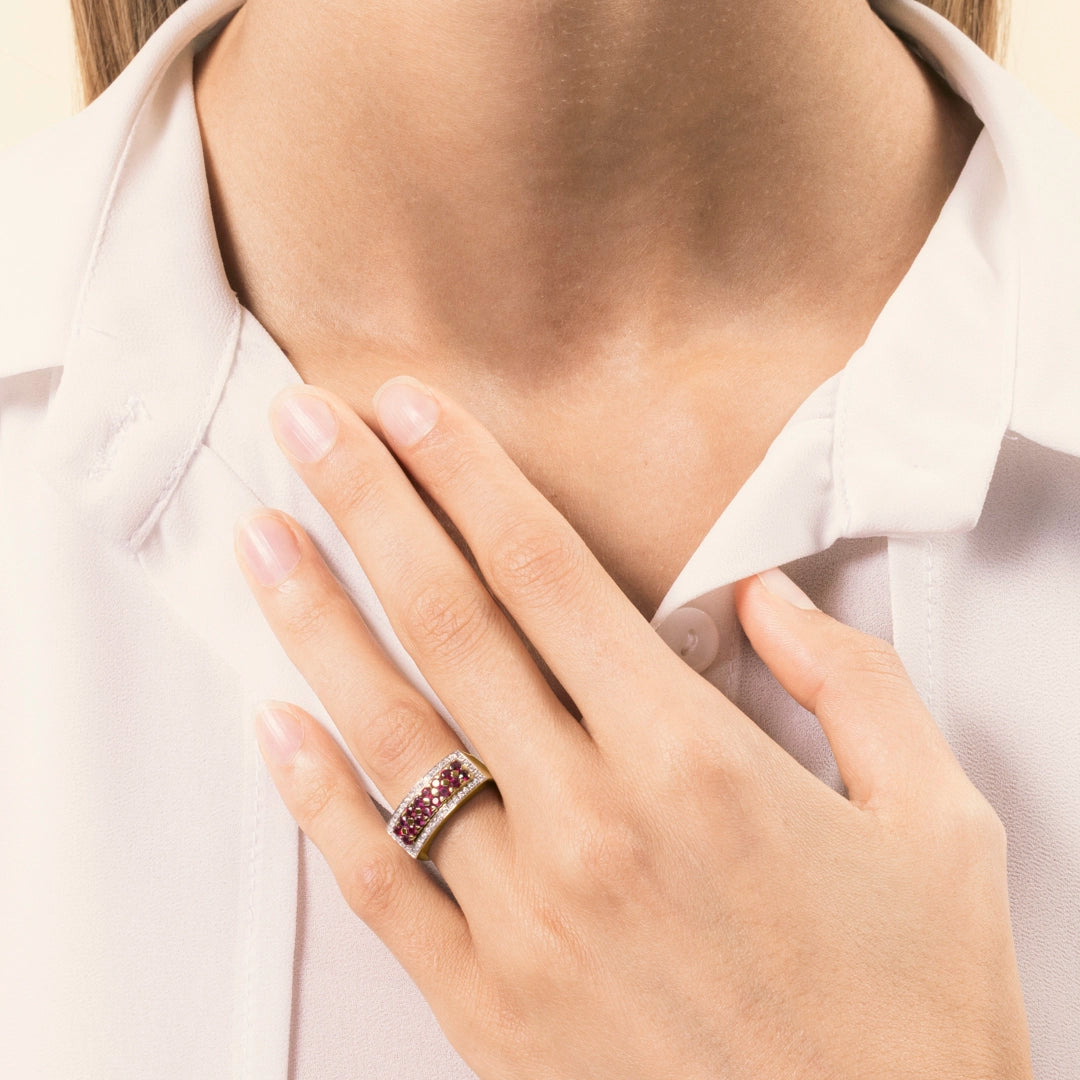 Anello Phoese Rubini