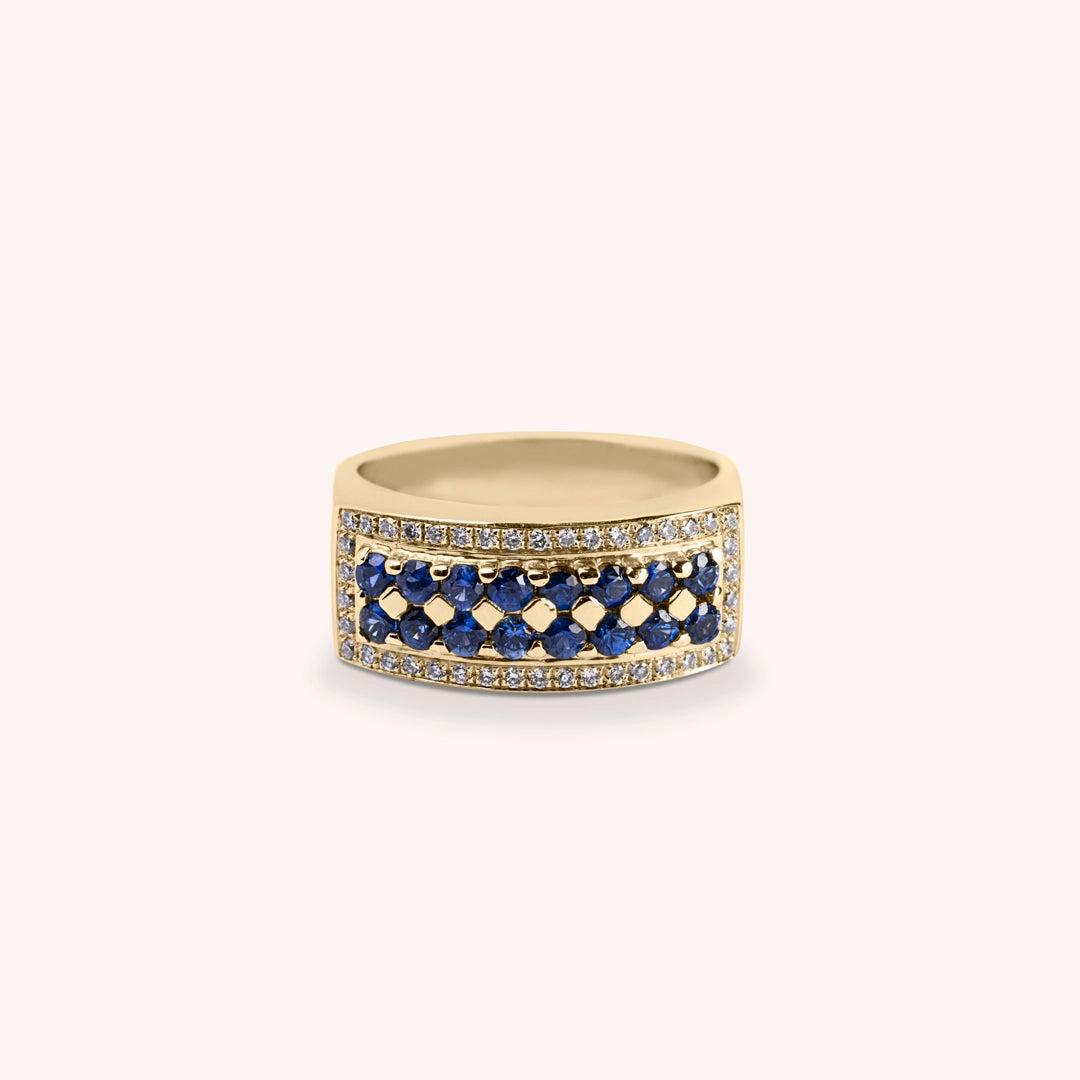 Anello Phoese Zaffiri