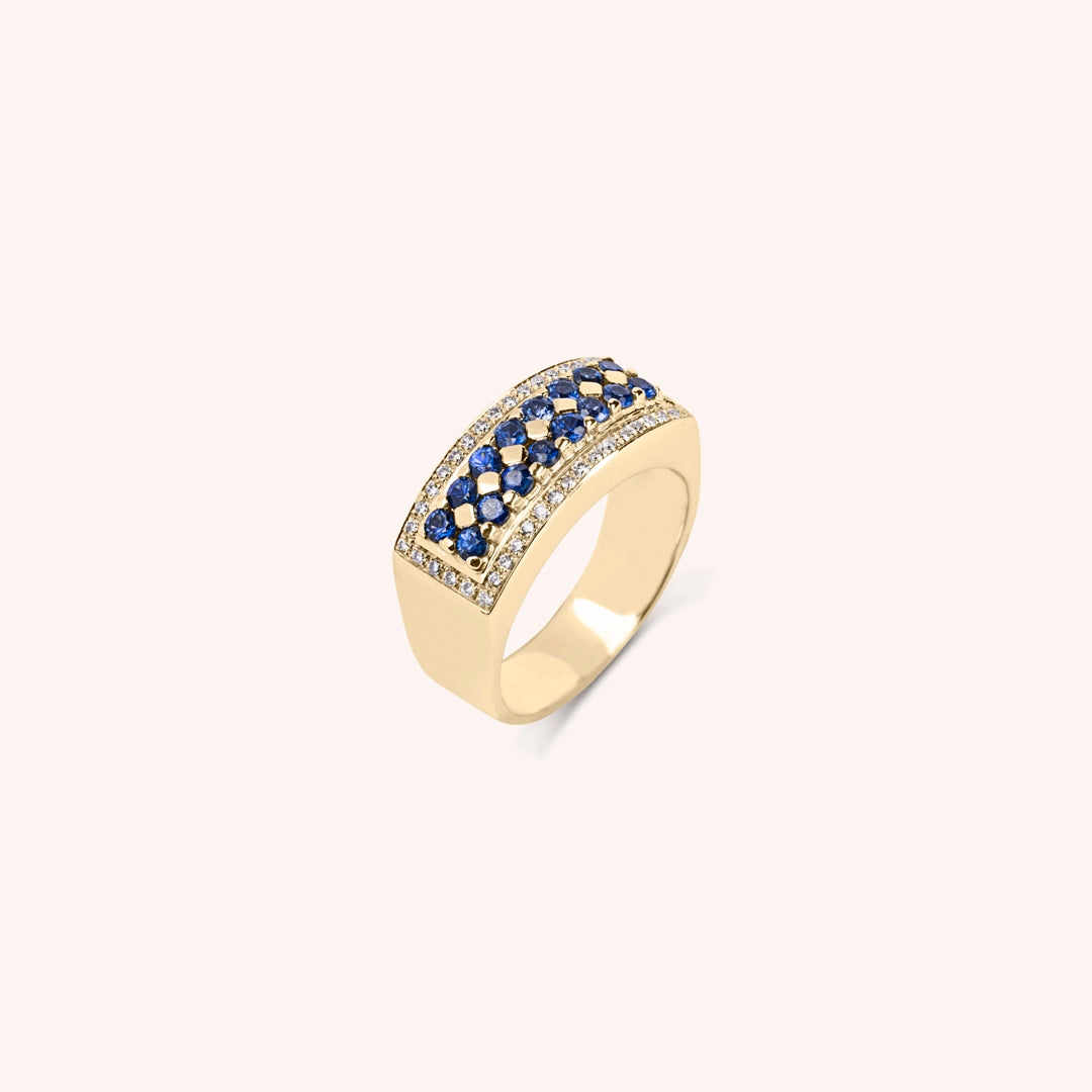 Anello Phoese Zaffiri