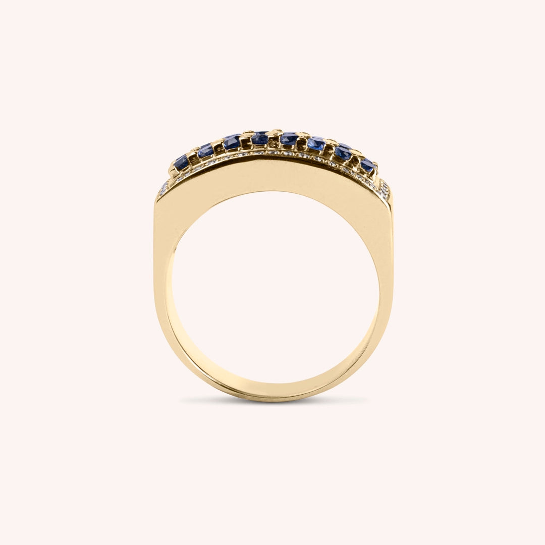 Anello Phoese Zaffiri