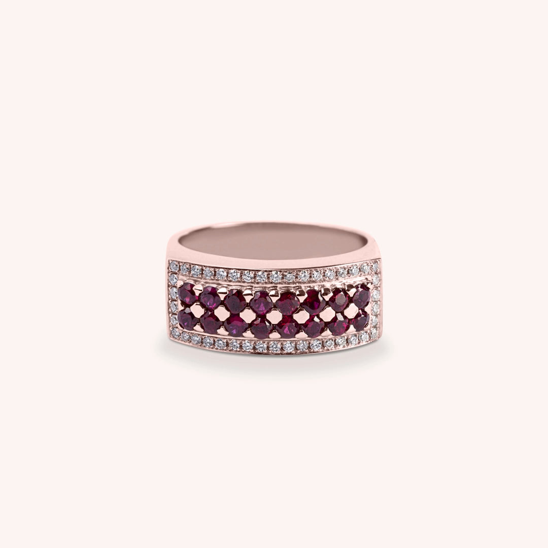Anello Phoese Rubini