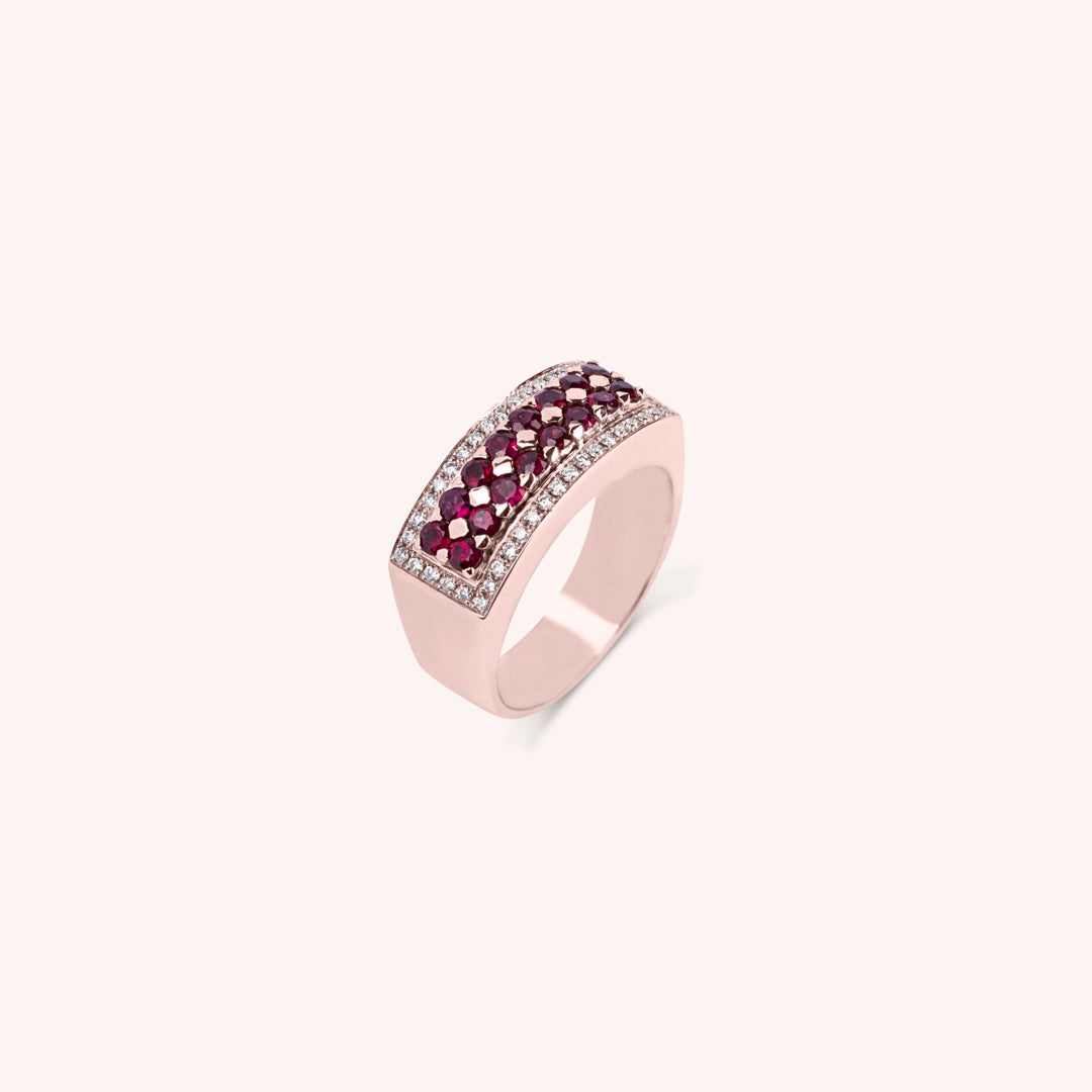 Anello Phoese Rubini