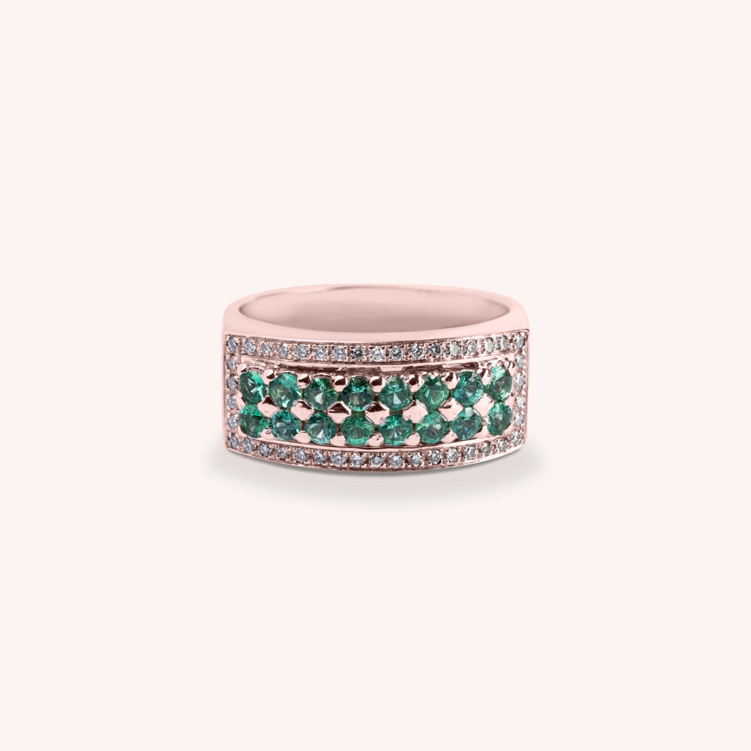 Anello Phoese Smeraldi