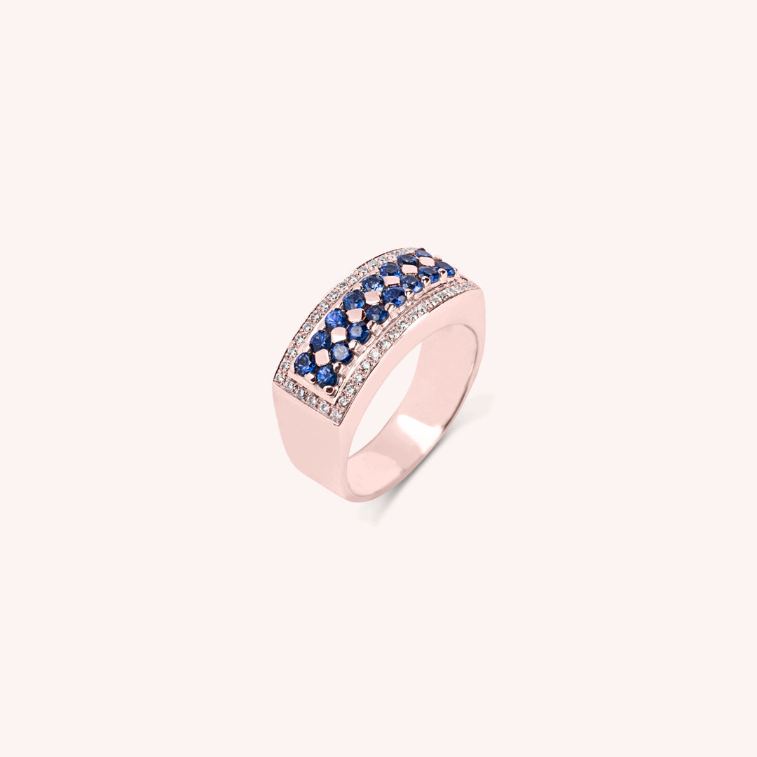 Anello Phoese Zaffiri