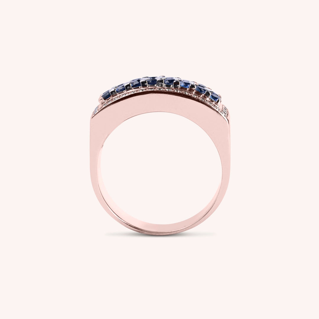Anello Phoese Zaffiri