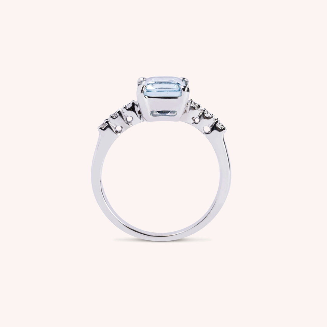 Anello Selene Acquamarina
