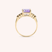 Anello Selene Ametista - Varengo Gioielli