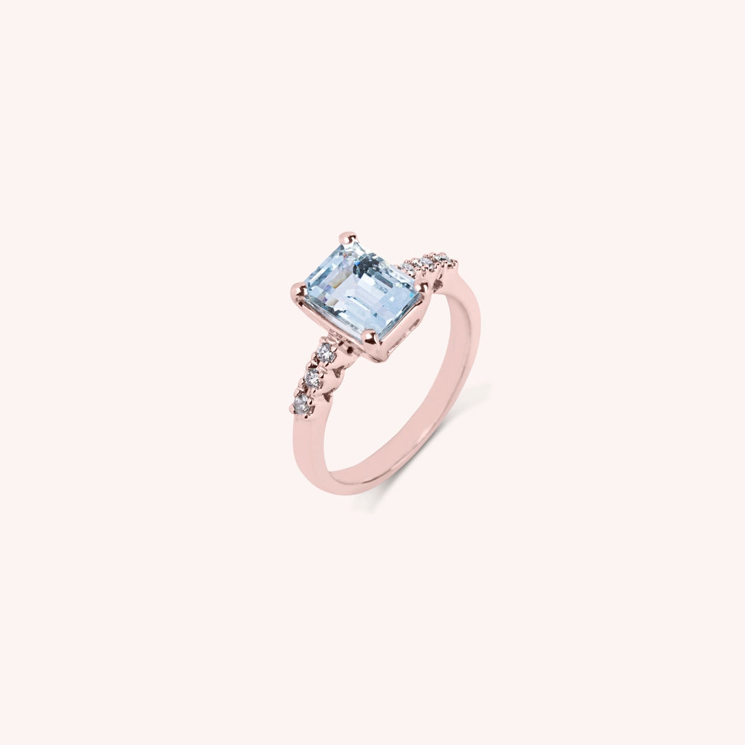 Anello Selene Acquamarina