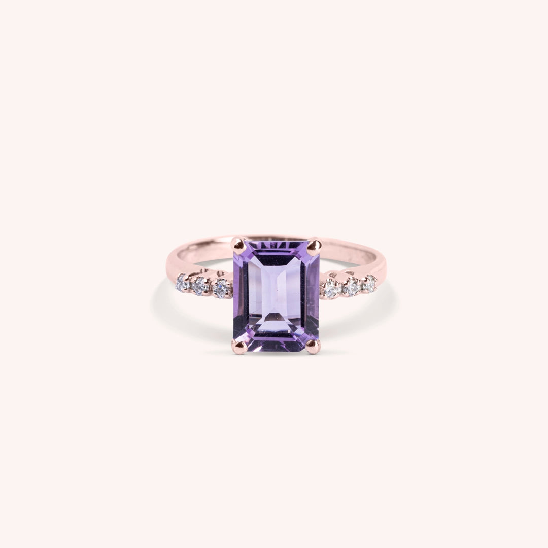 Anello Selene Ametista