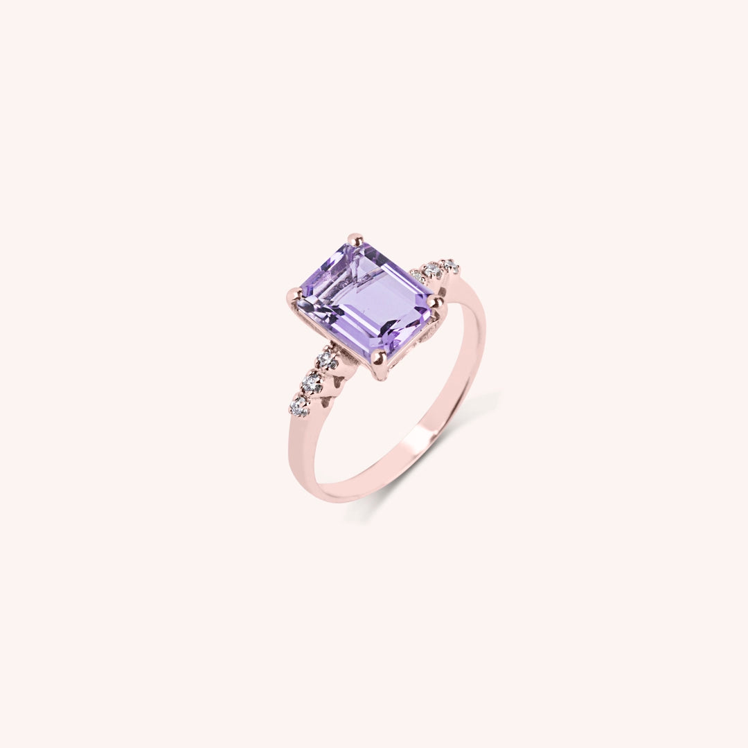Anello Selene Ametista
