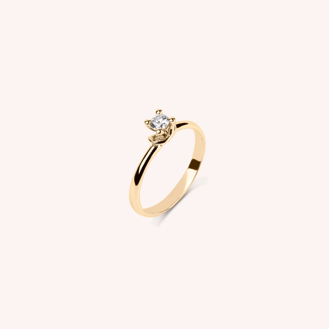 Anello Solitario Ade