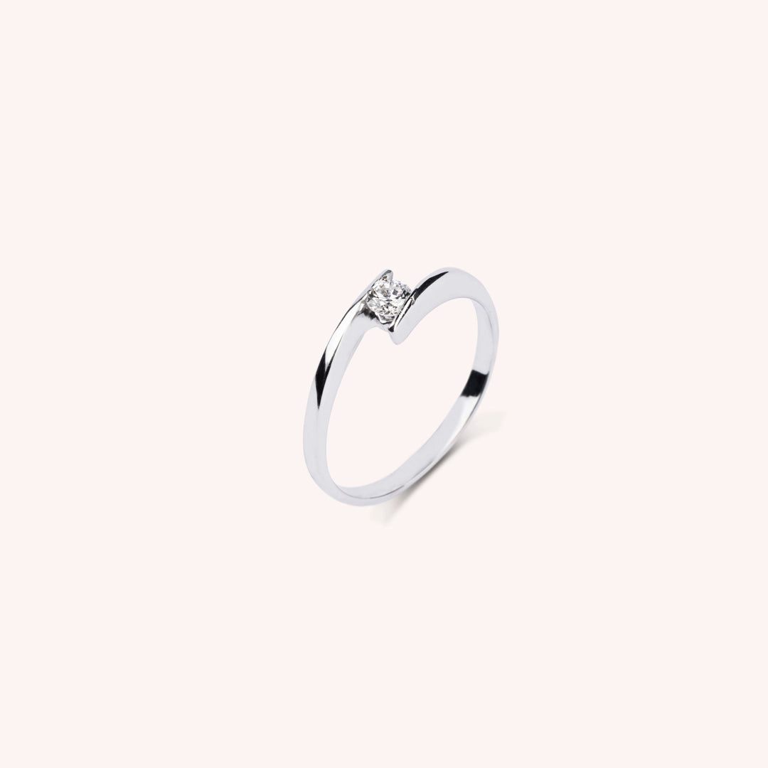 Anello Solitario Algea