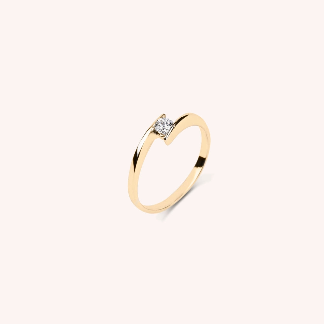 Anello Solitario Algea