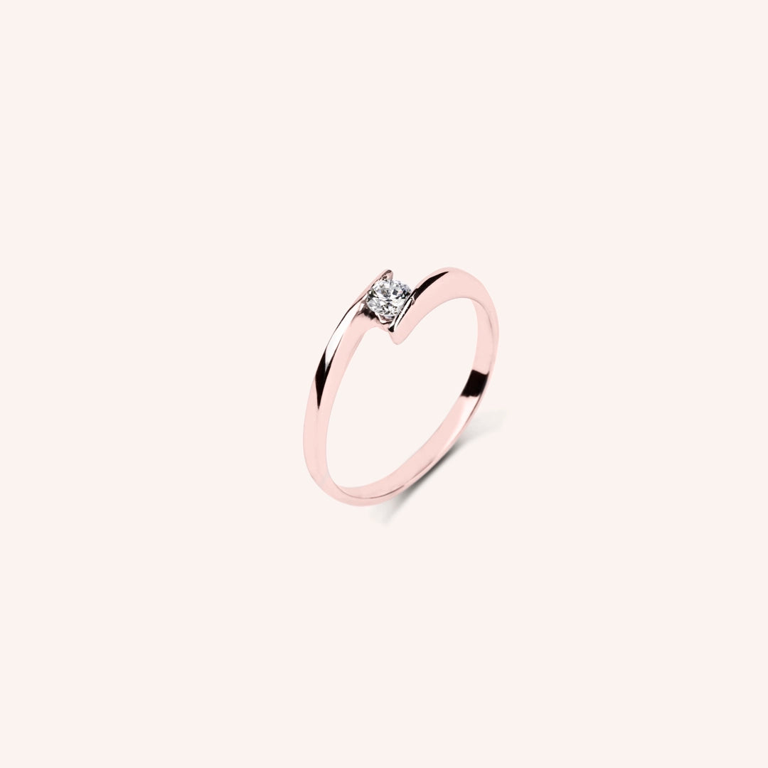 Anello Solitario Algea