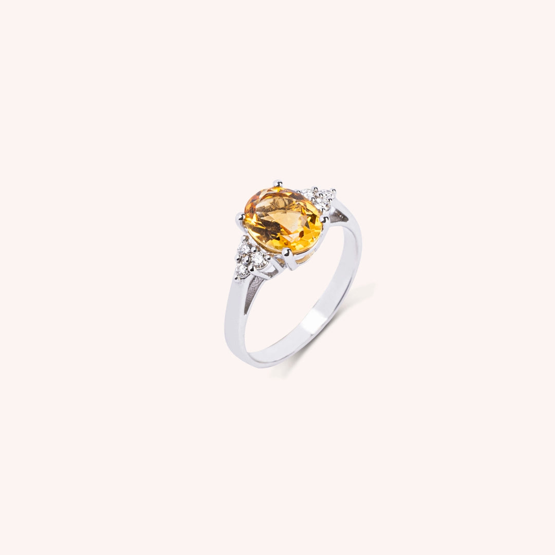 Anello Tiche Citrino