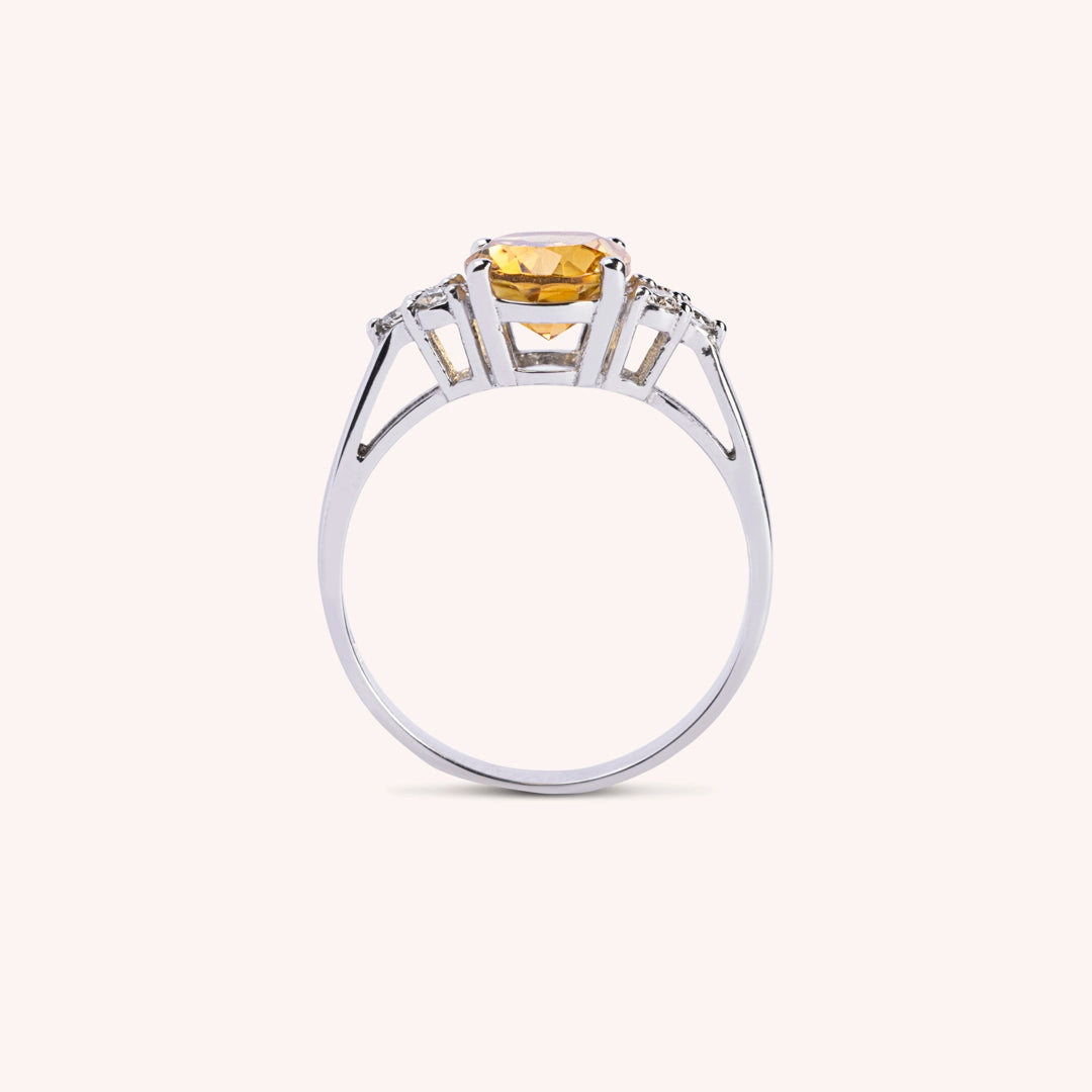 Anello Tiche Citrino