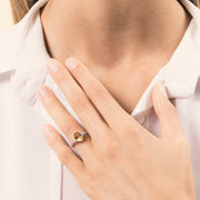 Anello Tiche Citrino - Varengo Gioielli