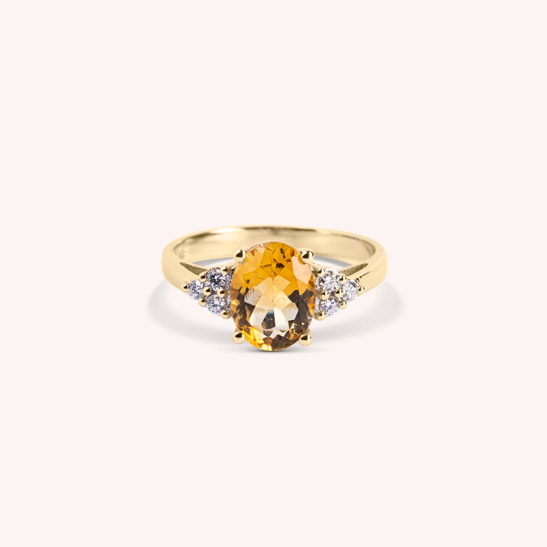 Anello Tiche Citrino