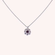 Girocollo Clio Rubino Oro bianco - Varengo Gioielli