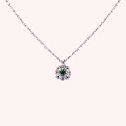 Girocollo Clio Smeraldo Oro bianco - Varengo Gioielli