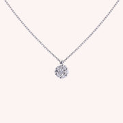 Girocollo Flora Oro bianco VS - Varengo Gioielli