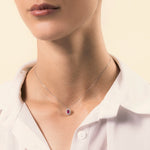 Load image into Gallery viewer, Girocollo Iris Rubino 6x4 - Varengo Gioielli
