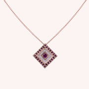 Girocollo Phoebe Rubini Oro rosa - Varengo Gioielli