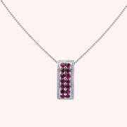 Girocollo Phoese Rubini Oro bianco - Varengo Gioielli