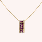 Girocollo Phoese Rubini Oro giallo - Varengo Gioielli