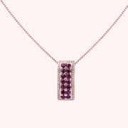 Girocollo Phoese Rubini Oro rosa - Varengo Gioielli