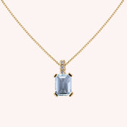 Girocollo Selene Acquamarina Oro giallo - Varengo Gioielli