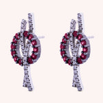 Carica l’immagine nella galleria, Orecchini Elettra Rubini - Varengo Gioielli
