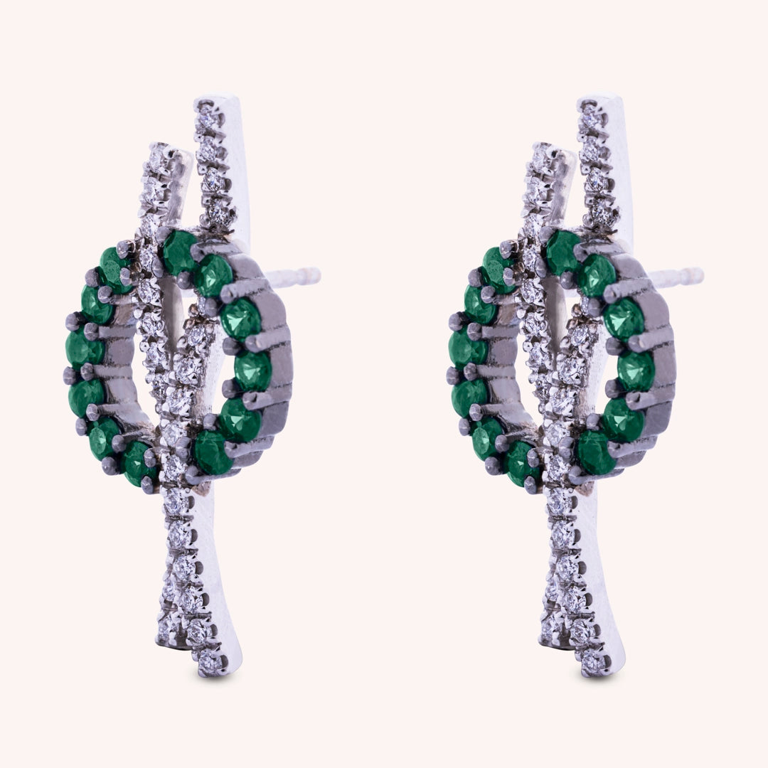 Orecchini Elettra Smeraldi - Varengo Gioielli
