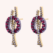 Orecchini Elettra Rubini - Varengo Gioielli