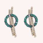 Load image into Gallery viewer, Orecchini Elettra Smeraldi Oro giallo - Varengo Gioielli
