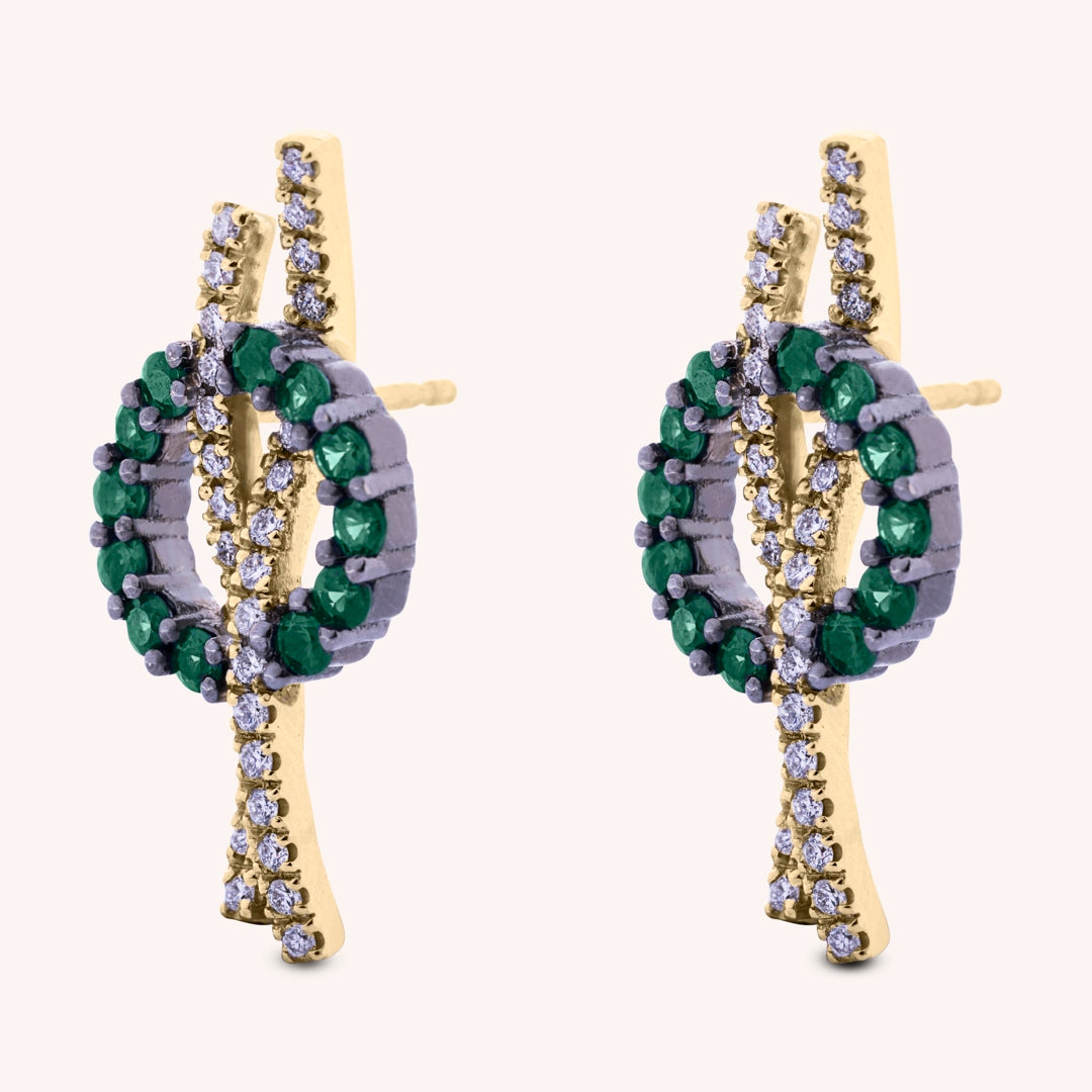 Orecchini Elettra Smeraldi - Varengo Gioielli